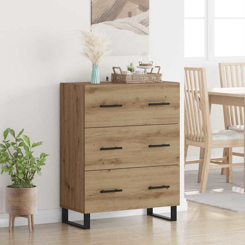 vidaXL Sideboard with Drawer Artisan Oak 69.5 x 34 x 90 cm