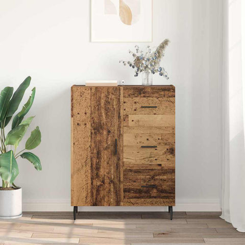 vidaXL Sideboard Old Wood 69.5 x 34 x 90 cm Engineered Wood and Iron