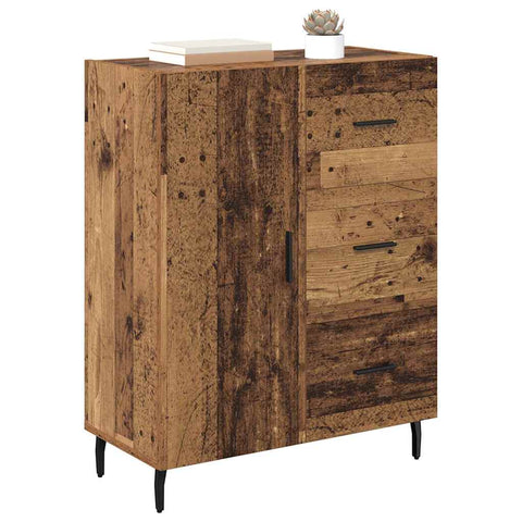 vidaXL Sideboard Old Wood 69.5 x 34 x 90 cm Engineered Wood and Iron
