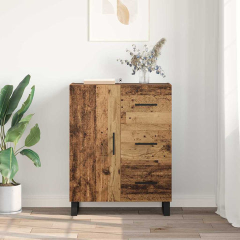 vidaXL Sideboard Old Wood 69.5 x 34 x 90 cm Engineered Wood and Iron