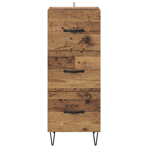 vidaXL Sideboard Old wood 34 x 34.5 x 90 cm Engineered wood