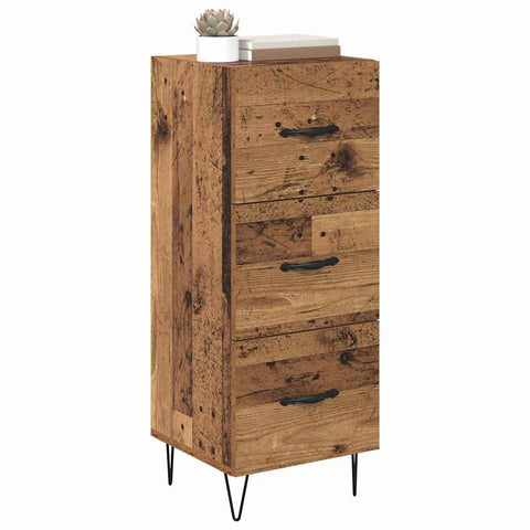 vidaXL Sideboard Old wood 34 x 34.5 x 90 cm Engineered wood