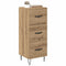 vidaXL Sideboard Artisan oak 34 x 34.5 x 90 cm Engineered wood