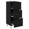 vidaXL Sideboard Black oak 34 x 34.5 x 90 cm Engineered wood