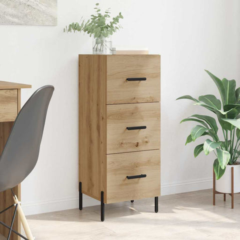 vidaXL Sideboard Artisan oak 34 x 34.5 x 90 cm Engineered wood