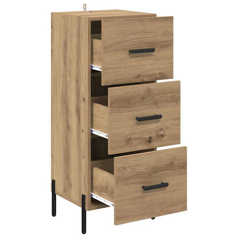 vidaXL Sideboard Artisan oak 34 x 34.5 x 90 cm Engineered wood