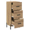 vidaXL Sideboard Artisan oak 34 x 34.5 x 90 cm Engineered wood