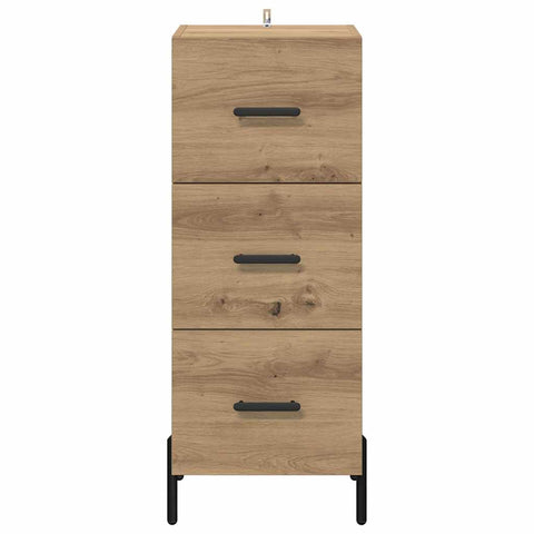 vidaXL Sideboard Artisan oak 34 x 34.5 x 90 cm Engineered wood