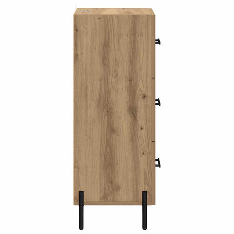 vidaXL Sideboard Artisan oak 34 x 34.5 x 90 cm Engineered wood