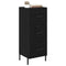 vidaXL Sideboard Black oak 34 x 34.5 x 90 cm Engineered wood