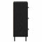 vidaXL Sideboard Black oak 34 x 34.5 x 90 cm Engineered wood