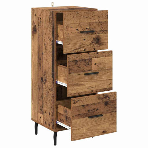vidaXL Sideboard Old wood 34 x 34.5 x 90 cm Engineered wood