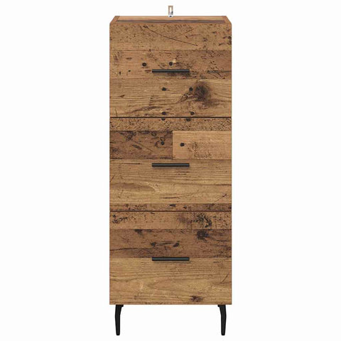 vidaXL Sideboard Old wood 34 x 34.5 x 90 cm Engineered wood