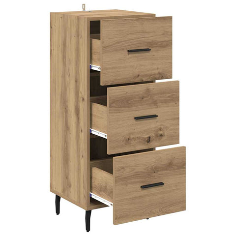 vidaXL Sideboard Artisan oak 34 x 34.5 x 90 cm Engineered wood