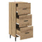 vidaXL Sideboard Artisan oak 34 x 34.5 x 90 cm Engineered wood