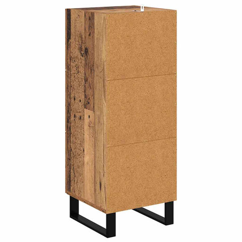 vidaXL Sideboard Old Wood 34.5 x 34 x 90 cm Engineered Wood and Iron