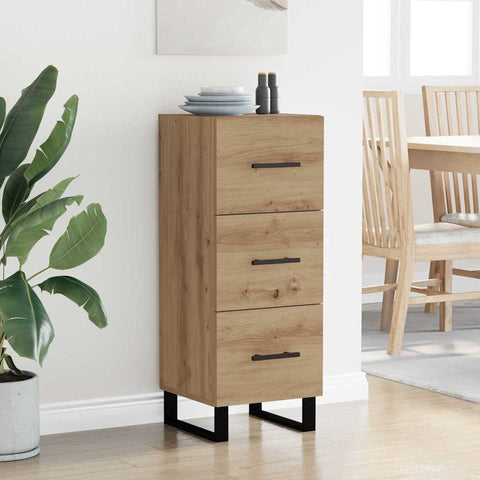 vidaXL Sideboard with Drawer Artisan Oak 34.5 x 34 x 90 cm