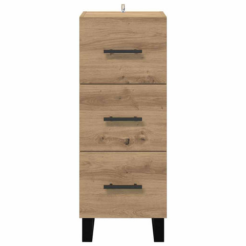 vidaXL Sideboard with Drawer Artisan Oak 34.5 x 34 x 90 cm