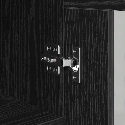 vidaXL Sideboard Black oak 34 x 34.5 x 90 cm Engineered wood