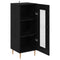 vidaXL Sideboard Black oak 34 x 34.5 x 90 cm Engineered wood