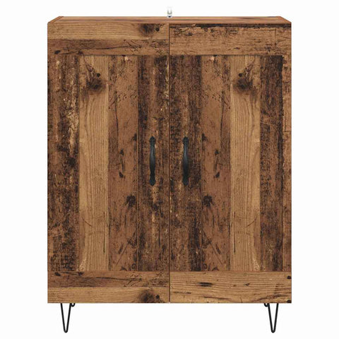 vidaXL Sideboard Old Wood 69.5 x 34 x 90 cm Engineered Wood and Iron