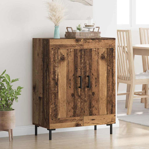 vidaXL Sideboard Old Wood 69.5 x 34 x 90 cm Engineered Wood and Iron
