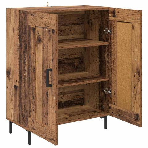 vidaXL Sideboard Old Wood 69.5 x 34 x 90 cm Engineered Wood and Iron