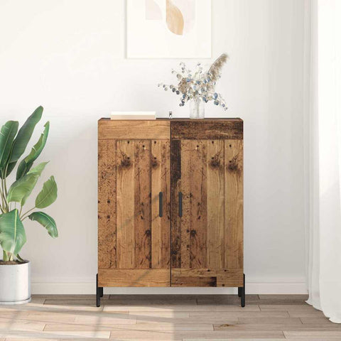 vidaXL Sideboard Old Wood 69.5 x 34 x 90 cm Engineered Wood and Iron