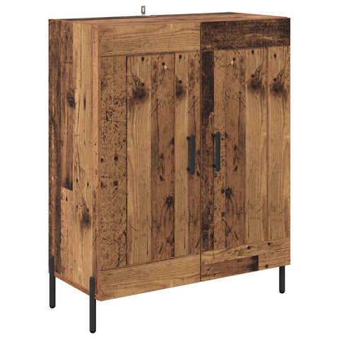 vidaXL Sideboard Old Wood 69.5 x 34 x 90 cm Engineered Wood and Iron