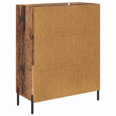 vidaXL Sideboard Old Wood 69.5 x 34 x 90 cm Engineered Wood and Iron