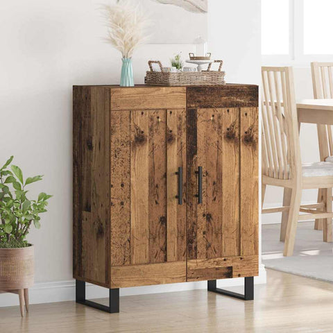 vidaXL Sideboard Old Wood 69.5 x 34 x 90 cm Engineered Wood and Iron
