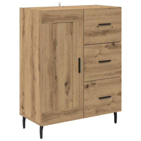 vidaXL Sideboard with Drawer Artisan Oak 69.5 x 34 x 90 cm