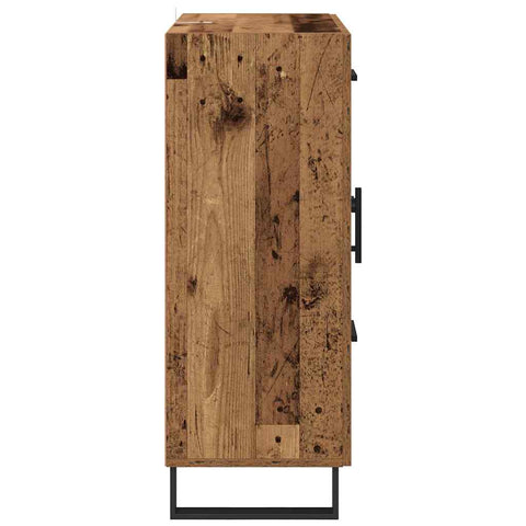 vidaXL Sideboard Old Wood 69.5 x 34 x 90 cm Engineered Wood and Iron
