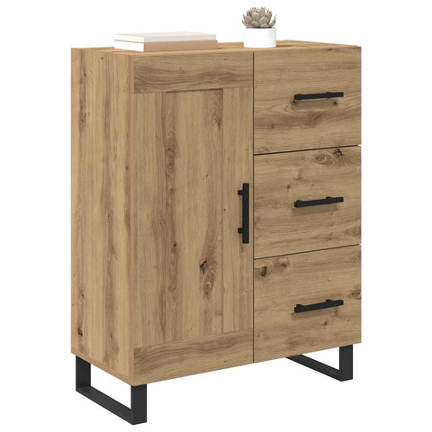 vidaXL Sideboard with Drawer Artisan Oak 69.5 x 34 x 90 cm