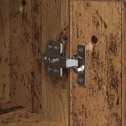 vidaXL Sideboard Old Wood 34.5 x 34 x 90 cm Engineered Wood and Iron