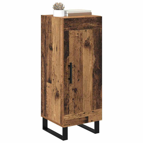 vidaXL Sideboard Old Wood 34.5 x 34 x 90 cm Engineered Wood and Iron