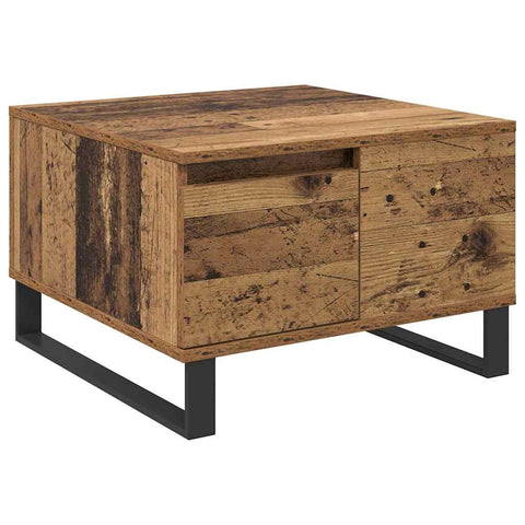 vidaXL Coffee Table Old wood 55 x 55 x 36.5 cm Engineered wood