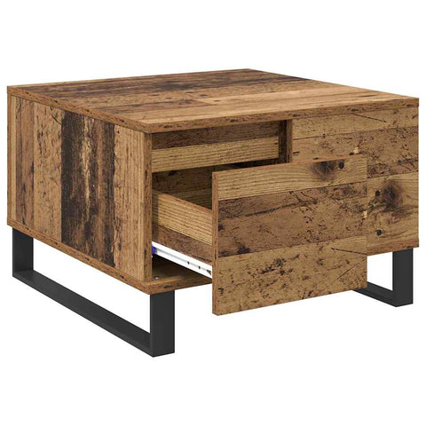 vidaXL Coffee Table Old wood 55 x 55 x 36.5 cm Engineered wood