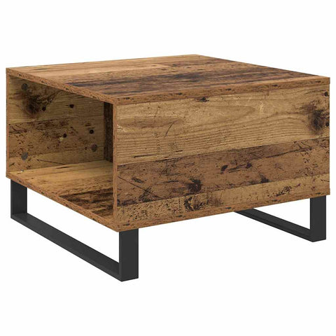 vidaXL Coffee Table Old wood 55 x 55 x 36.5 cm Engineered wood