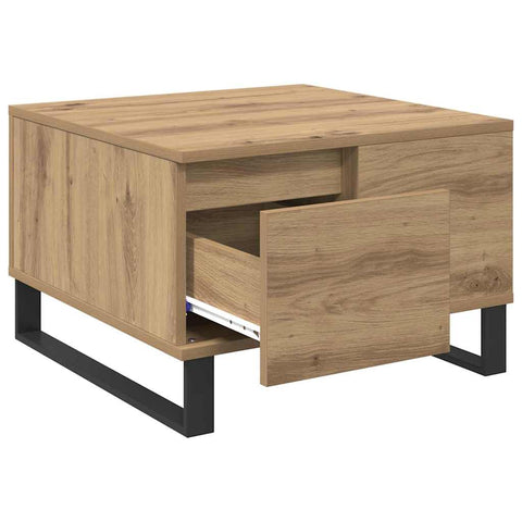 vidaXL Coffee Table Artisan oak 55 x 55 x 36.5 cm Engineered wood