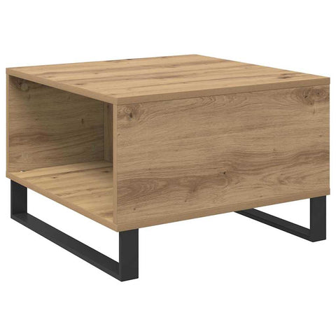 vidaXL Coffee Table Artisan oak 55 x 55 x 36.5 cm Engineered wood