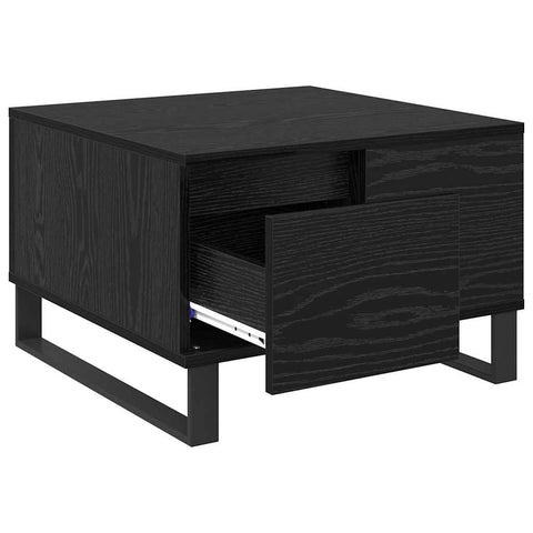 vidaXL Coffee Table Black oak 55 x 55 x 36.5 cm Engineered wood