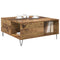 vidaXL Coffee Table Old wood 80 x 80 x 36.5 cm Engineered wood