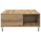 vidaXL Coffee Table Artisan oak 80 x 80 x 36.5 cm Engineered wood