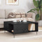vidaXL Coffee Table Black oak 80 x 80 x 36.5 cm Engineered wood