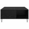 vidaXL Coffee Table Black oak 80 x 80 x 36.5 cm Engineered wood