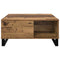 vidaXL Coffee Table Old wood 80 x 80 x 36.5 cm Engineered wood