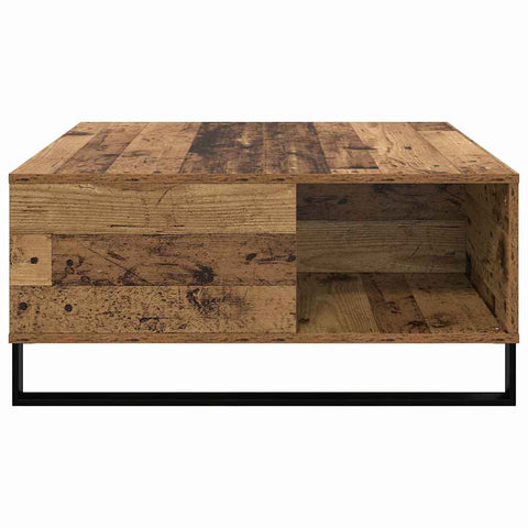 vidaXL Coffee Table Old wood 80 x 80 x 36.5 cm Engineered wood