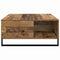 vidaXL Coffee Table Old wood 80 x 80 x 36.5 cm Engineered wood