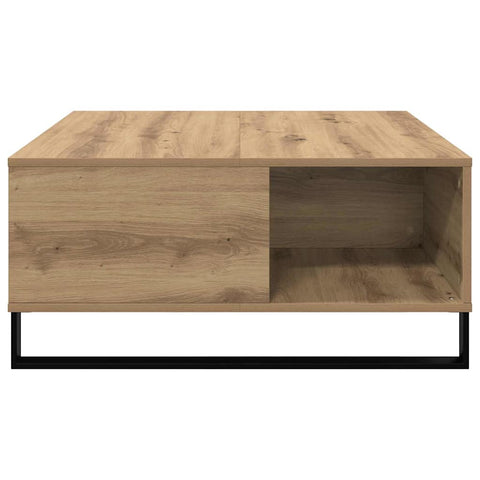 vidaXL Coffee Table Artisan oak 80 x 80 x 36.5 cm Engineered wood
